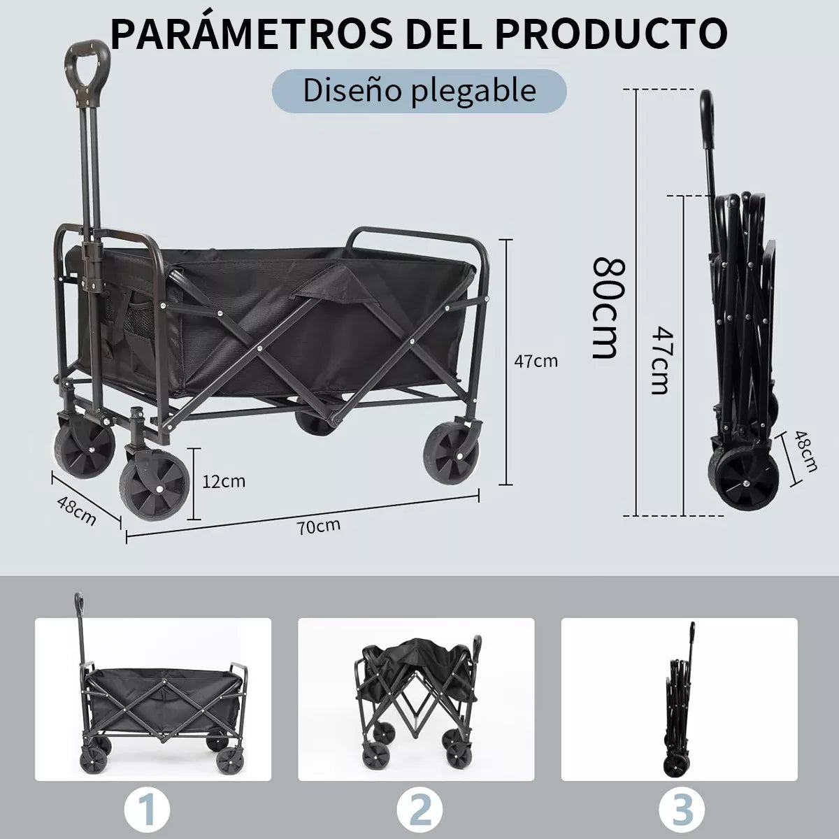 Carrito Plegable para Compras